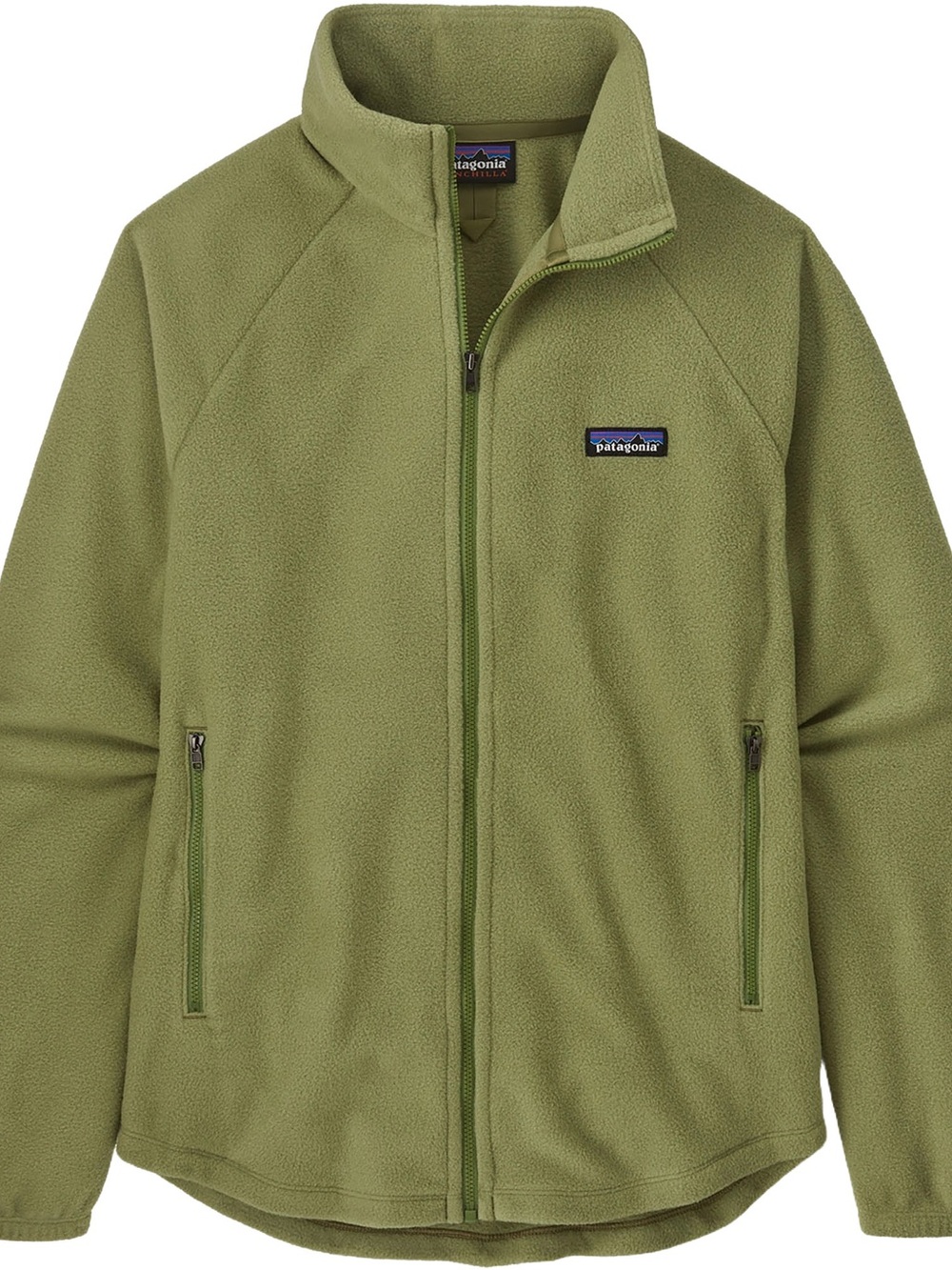 Patagonia Olive Green Full-Zip Performance Fleece Jacket